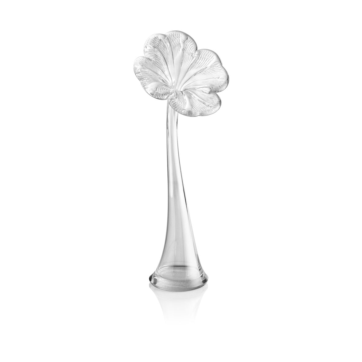 ONE BUDVASE  FOUR-LEAF CLOVER SHAPE CLEAR   
