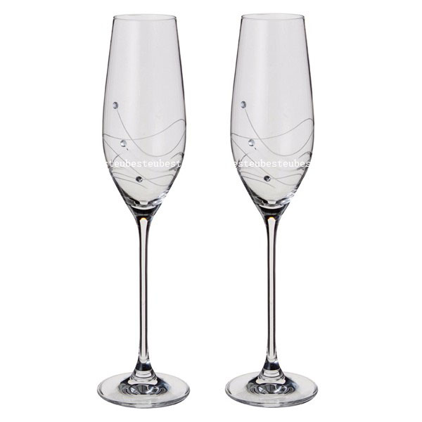 Glitz Champagne Flute Glasses
