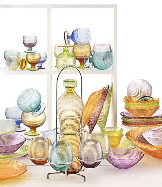 MULTICOLOR  BOTTLE AMETHYST TURQUOISE STOPPER 详情缩略图