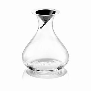 VIGNA DECANTER CLEAR WITH STEEL FUNNEL