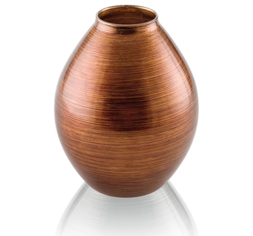 ALIBABA VASE H. 21 CM TOBACCO DECORATION