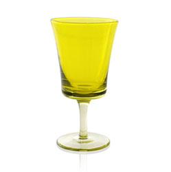 Fantasy  water goblets  yellow