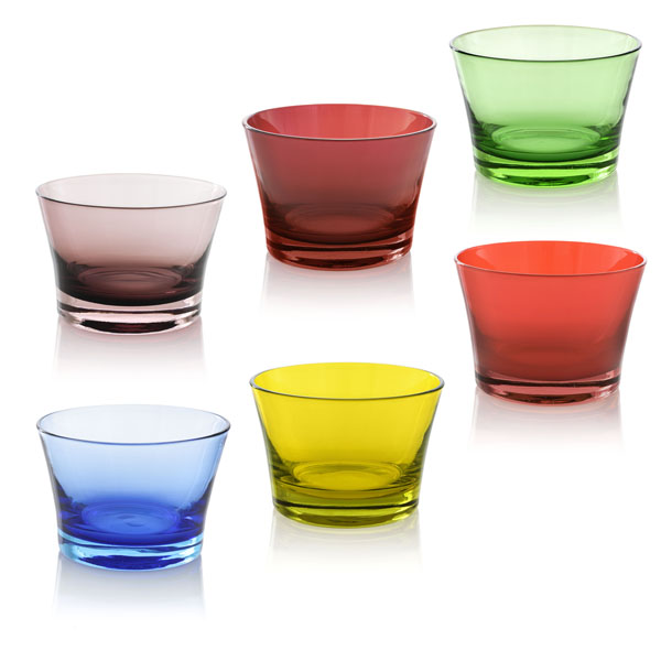 Fantasy Set 6 individual bowls in assorted colours