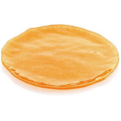 GLACIER PLATTER CM. 37 ORANGE DECORATION