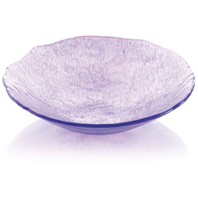 GLACIER BOWL CM. 33 VIOLET DECORATION
