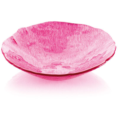 GLACIER BOWL CM. 33 FUCHSIA DECORATION