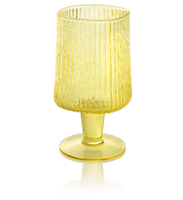 Niagara footed goblets Yellow