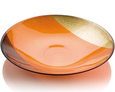 PASHA CENTERPIECE CM.41 ORANGE/GOLD DECORATION