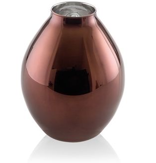 REFLEX VASE H.21 CM. BRONZE DECORATION