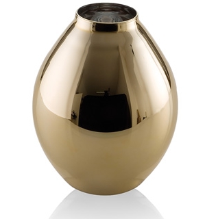 REFLEX VASE H.21 CM. GOLD DECORATION