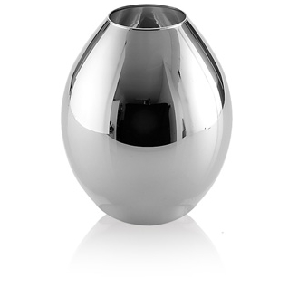 REFLEX VASE H. 25 CM SILVER DECORATION
