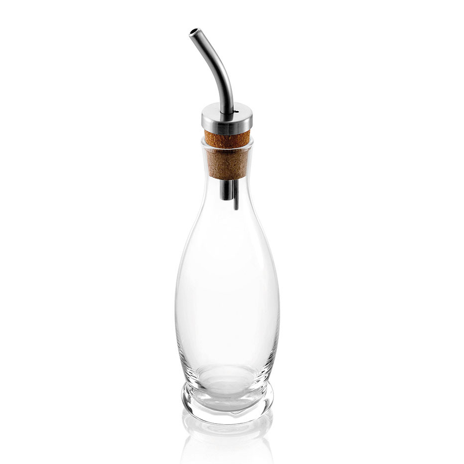 ROSMARINO OIL CRUET CLEAR WITH STEEL LID