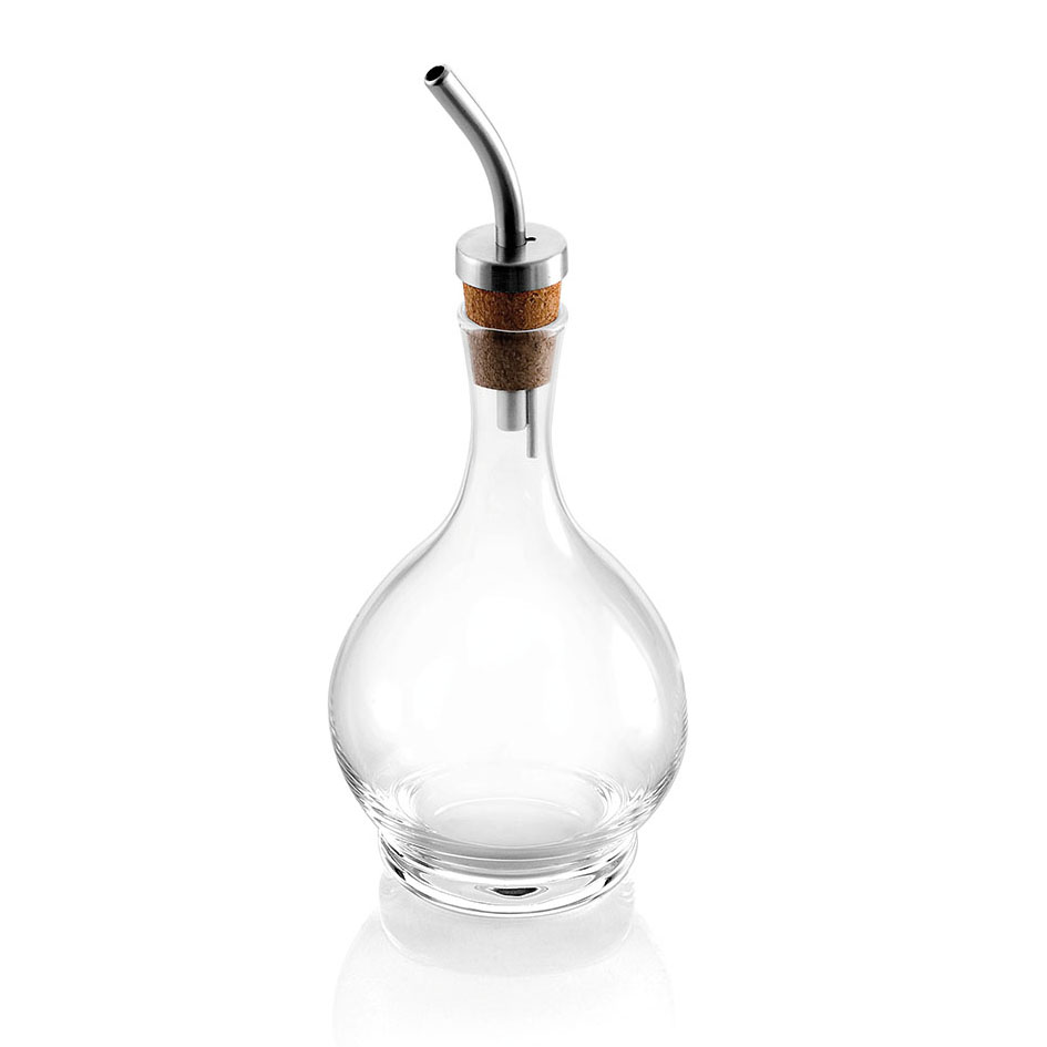SALVIA OIL CRUET CLEAR WITH STEEL LID