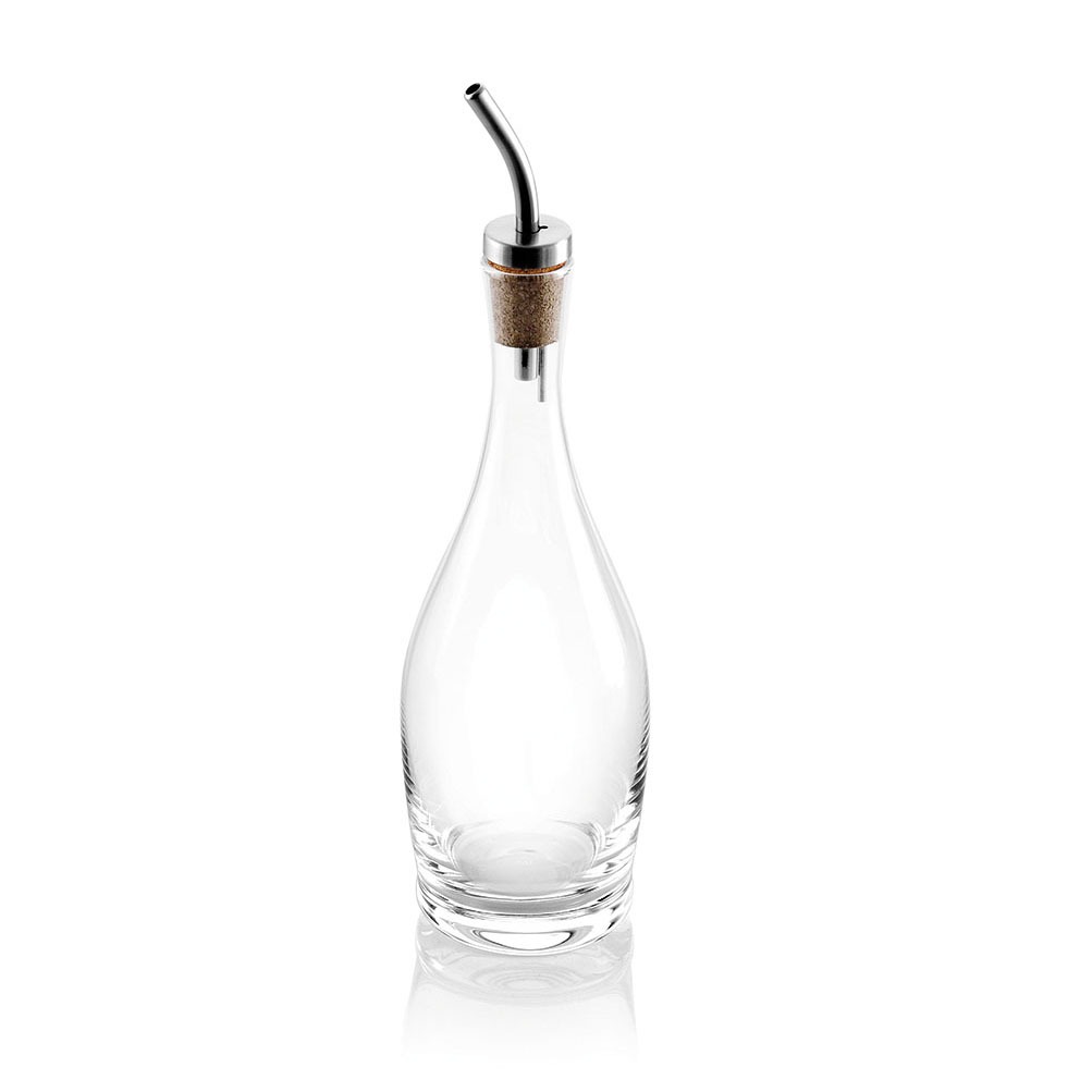 TIMO OIL CRUET CLEAR STEEL LID