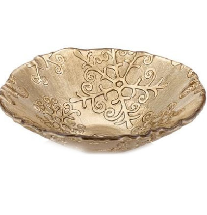 Snow flake Bowl gold