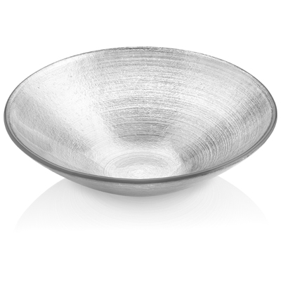 ZODIACO BOWL SILVER LEAF DECORATION