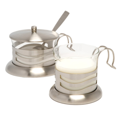 Wave sugar/creamer set
