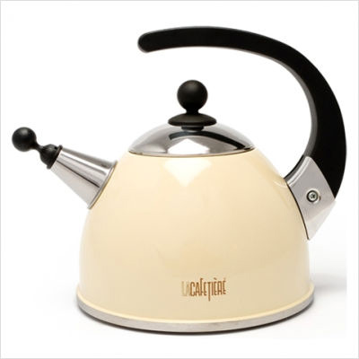 Cream stovetop kettles
