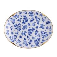Qing Hua Ruyi Oval Platter