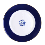 Qing Hua Coupe Plate