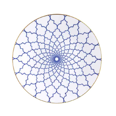 Quatrefoil Coupe Plate 