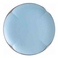 Reactive Glaze Ruyi Round Plate