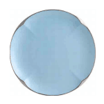 Reactive Glaze Ruyi Round Plate