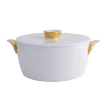 Ruyi Casserole Lid Small Full Gold External on Knob