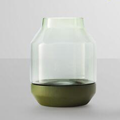Elevated Vase Green绿色木托花瓶