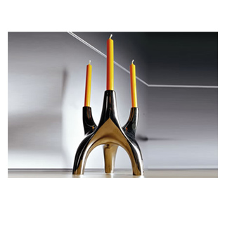 Free Spirit Stars 9\" Titanium Candleholder with Handles