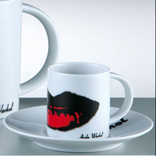 Lips espresso cup and saucer