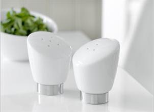 /salt + pepper set,porcelain