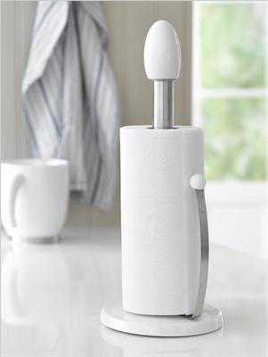 Porcelain kitchen paper roll holder